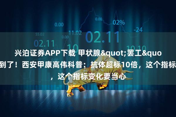 兴泊证券APP下载 甲状腺"罢工"的元凶找到了！西安甲康高伟科普：抗体超标10倍，这个指标变化要当心